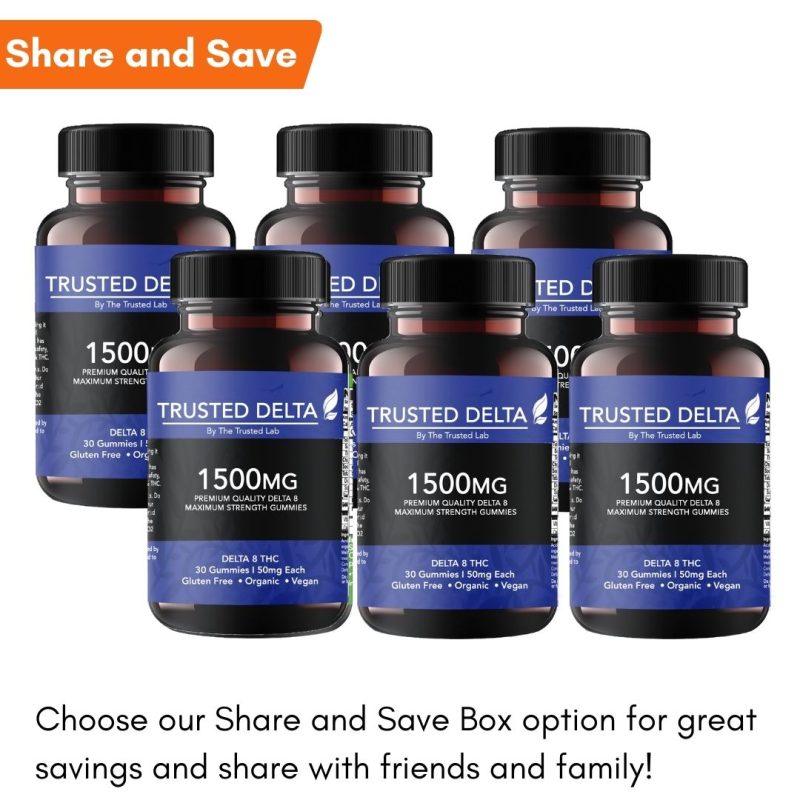 Trusted Delta Maximum Strength D8 Gummies (1,500mg) - Image 2