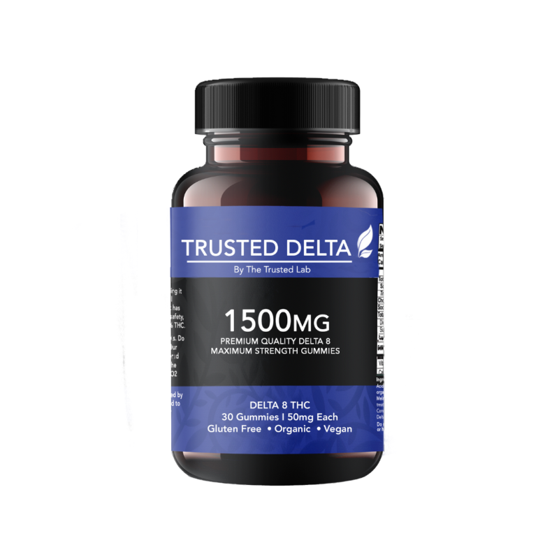 Trusted Delta Maximum Strength D8 Gummies (1,500mg)