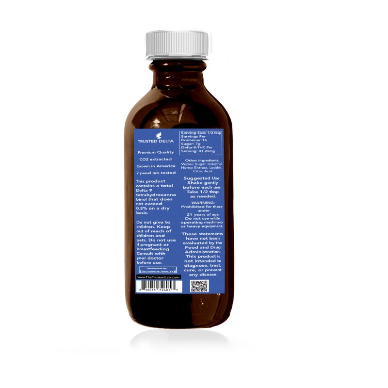 Trusted Delta D8 Sleep Syrup 500 mg (118 ml) - Image 2