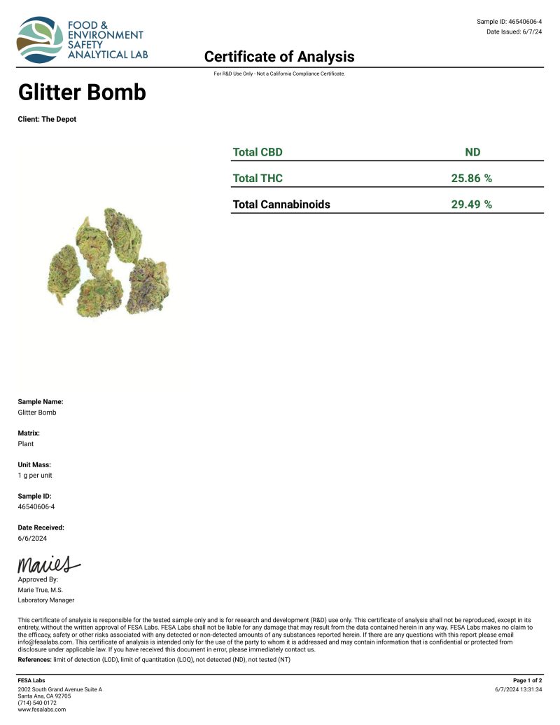 Limited Edition Premium THC-A Glitter Bomb - Image 2