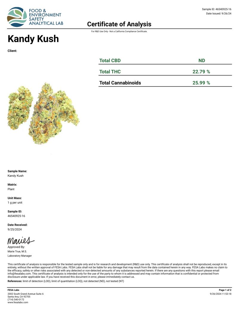 Limited Edition Premium THC-A Kandy Kush - Image 2
